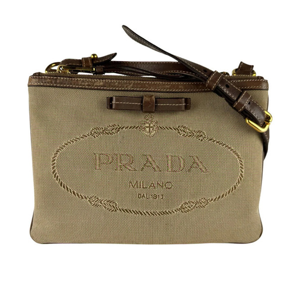 PRADA Brown Leather Shoulder Bag main image 8